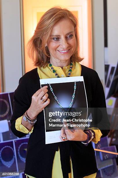 Lucia Silvestri, creative director at Bulgari is photographed for Le Figaro on March 2, 2016 in Rome, Italy. CREDIT MUST READ: Jean-Christophe...