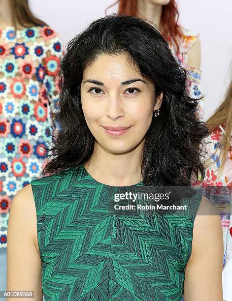 Caroline Issa attends Tanya Taylor Presentation September 2016 during New York Fashion Week at Spring Studios on September 9, 2016 in New York City.