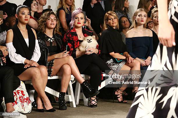 Arden Cho, Camren Bicondova, Kelly Osbourne, Candace Cameron Bure and Skyler Samuels attend Front Row at Milly - September 2016 - New York Fashion...