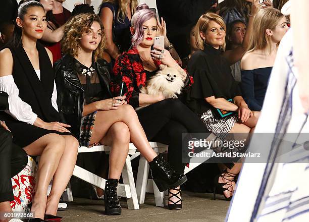 Arden Cho, Camren Bicondova, Kelly Osbourne and Candace Cameron Bure attend Front Row at Milly - September 2016 - New York Fashion Week at Art Beam...