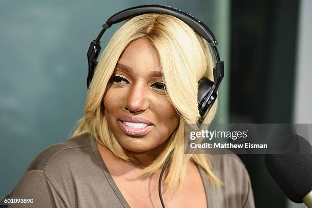 NeNe Leakes visits 'Sway in the Morning' with Sway Calloway on Eminem's Shade 45 at SiriusXM Studio on September 9, 2016 in New York City.