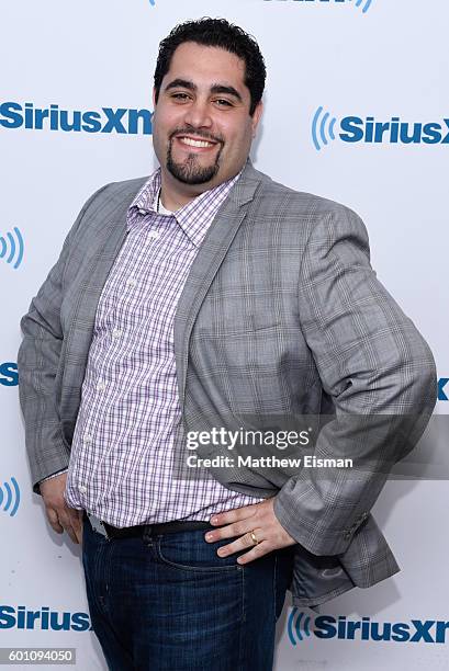 Vito Scalia of Bravo's reality TV series "Manzo'd with Children" visits SiriusXM Studio on September 9, 2016 in New York City.