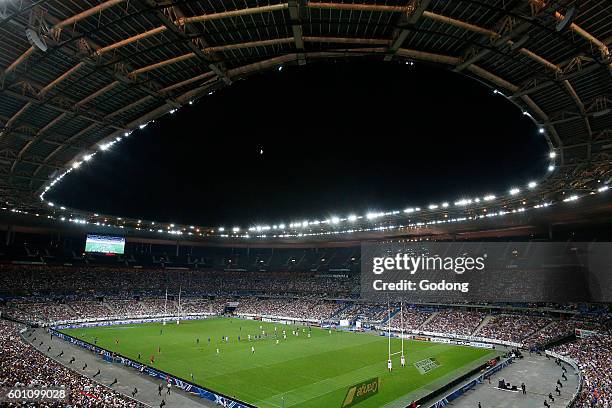 Rugby match at the Stade de France, Saint-Denis, France.