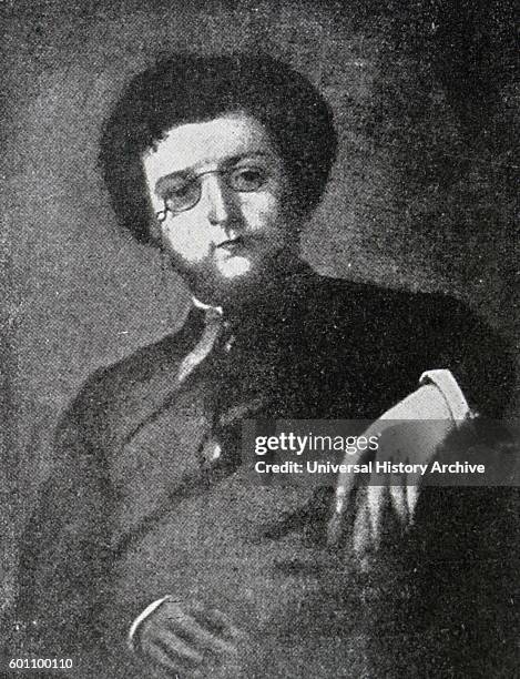 Portrait of Georges Bizet a French composer of the Romantic era. Dated 19th Century.