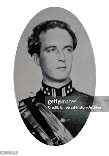 Photographic portrait of Leopold III of Belgium King of the Belgians until his abdication. Dated 20th Century.