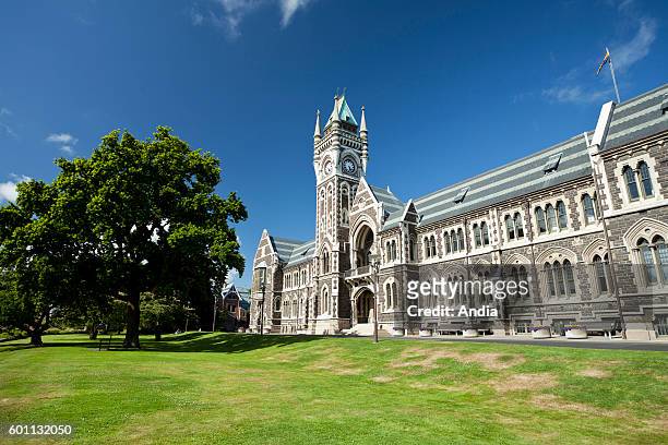 Dunedin, city of the Otago Region, in the South Island. The University of Otago built in the Edwardian Baroque style.