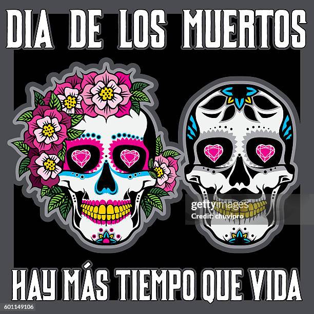 dia de los muertos oder tag des toten plakats - sugar shack stock-grafiken, -clipart, -cartoons und -symbole