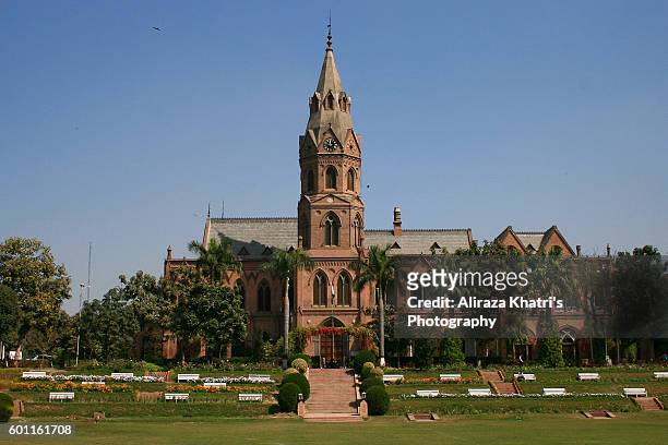 government college university - lahore - punjab pakistan stockfoto's en -beelden