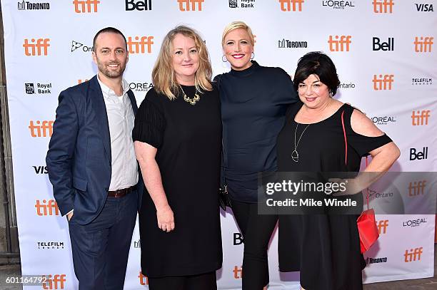 Producer Brent Emery, director Susan Johnson, producer Suzanne McNeill Farwell and producer Susan Cartsonis attend the "Carrie Pilby" premiere during...