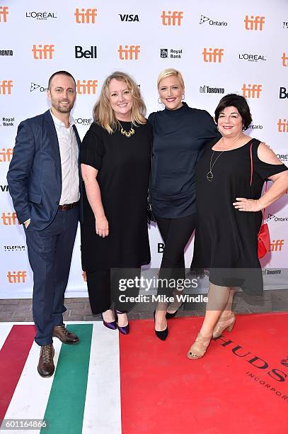 Producer Brent Emery, director Susan Johnson, producer Suzanne McNeill Farwell and producer Susan Cartsonis attend the "Carrie Pilby" premiere during...
