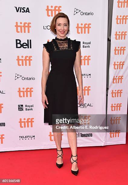 Actress Molly Parker attends the "American Pastoral" premiere during the 2016 Toronto International Film Festival at Princess of Wales Theatre on...