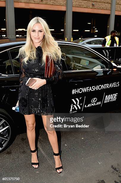 Writer Morgan Stewart at Lexus arrivals New York Fashion Week: The Shows September 2016 at The Gallery, Skylight at Clarkson Sq on September 9, 2016...