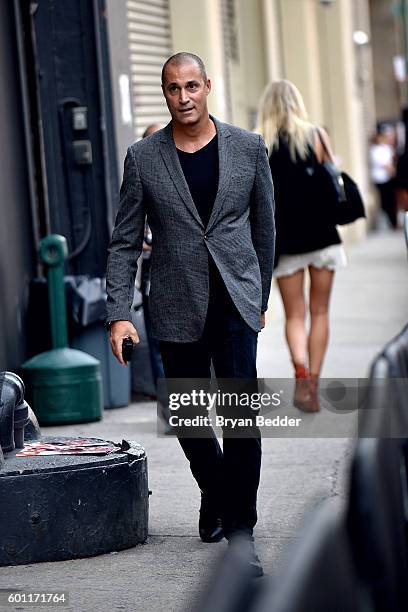 Personality Nigel Barker is seen around New York Fashion Week: The Shows September 2016 at The Gallery, Skylight at Clarkson Sq on September 9, 2016...