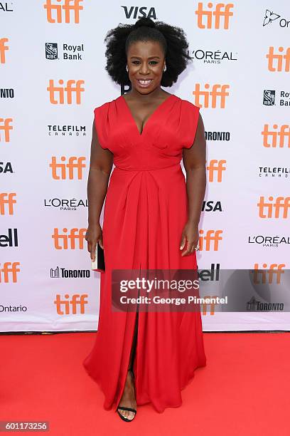 Actress Uzo Aduba attends the "American Pastoral" during the 2016 Toronto International Film Festival premiere at Princess of Wales Theatre on...