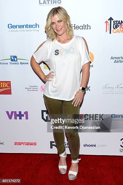 Actress Alison Sweeney attends Hollywood Unites for the 5th Biennial Stand Up To Cancer , A Program of The Entertainment Industry Foundation at Walt...