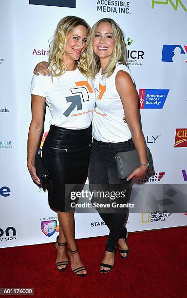 Actresses Brittany Daniel and Cynthia Daniel attend Stand Up To Cancer 2016 at Walt Disney Concert Hall on September 9, 2016 in Los Angeles,...