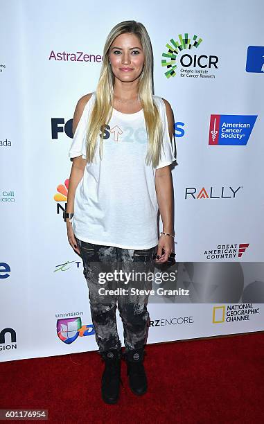 Digital influencer Justine Ezarik attends Stand Up To Cancer 2016 at Walt Disney Concert Hall on September 9, 2016 in Los Angeles, California.