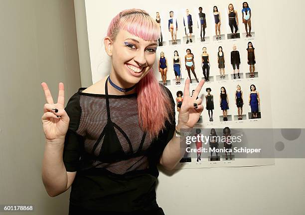 Fashion designer Becca McCharen attends the Chromat fashion show during New York Fashion Week at Milk Studios on September 9, 2016 in New York City.