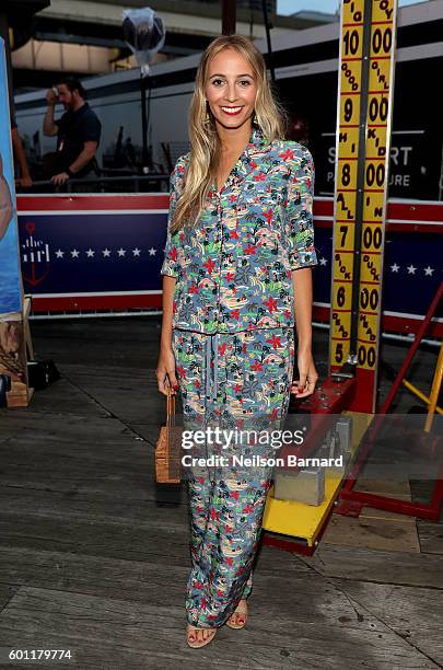 Harley Viera-Newton attends the #TOMMYNOW Women's Fashion Show during New York Fashion Week at Pier 16 on September 9, 2016 in New York City.