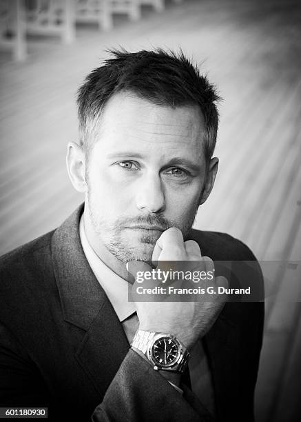 Alexander Skarsgard poses at a photocall for the film "War On Everyone" during the 42nd Deauville American Film Festival on September 7, 2016 in...