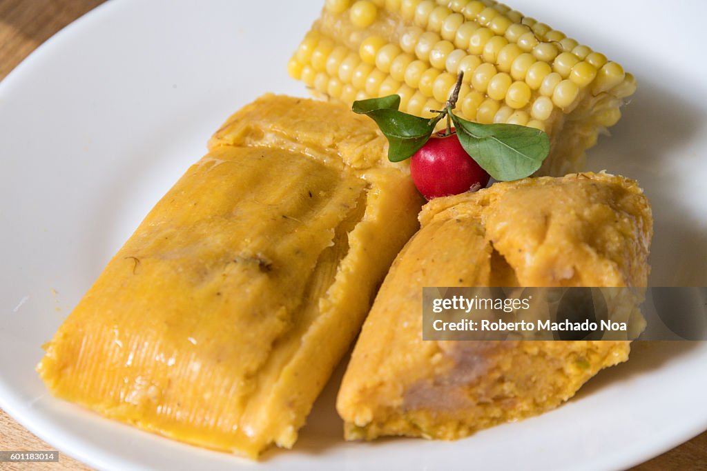 Cuban Traditional Cuisine: Tamales or Tamal Homemade Dish