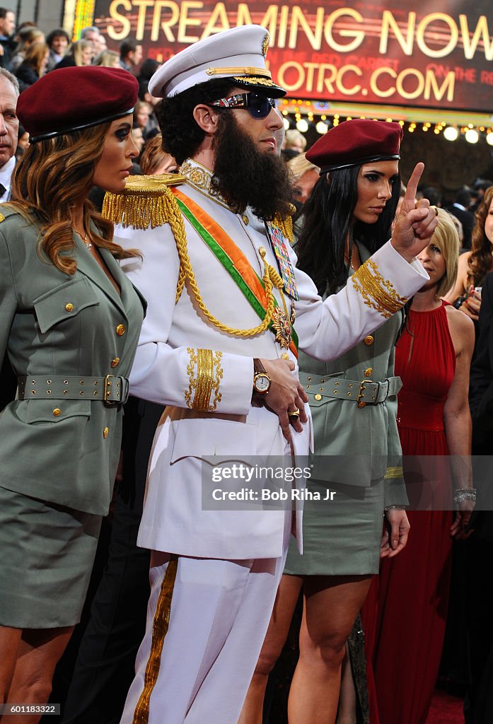 Sacha Baron Cohen At The Oscars