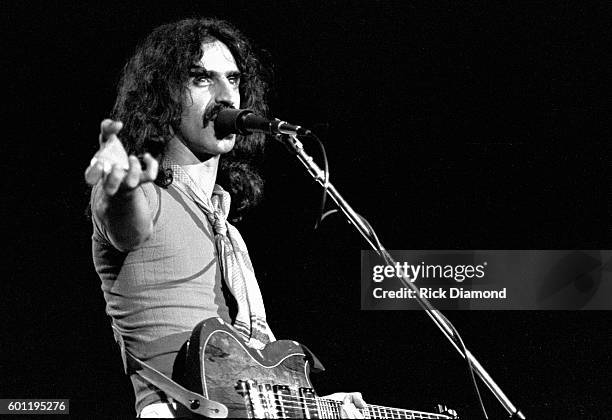 Singer/Songwriter Frank Zappa performs at The Fox Theater in Atlanta Georgia. October 25, 1981