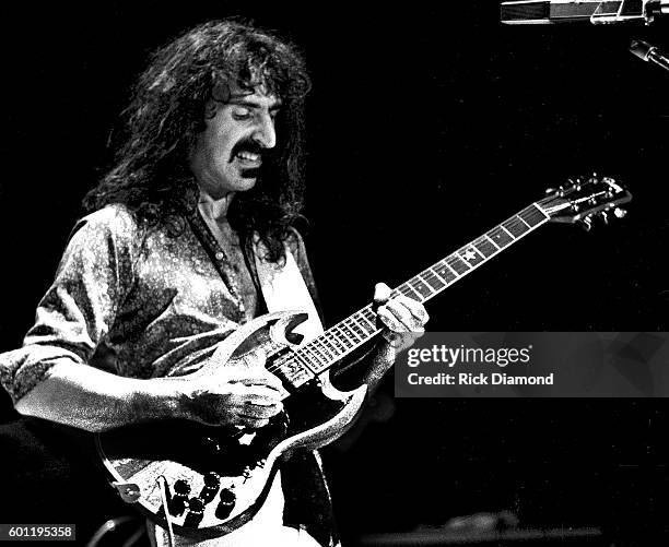 Singer/Songwriter Frank Zappa performs at The Fox Theater in Atlanta Georgia. October 25, 1981