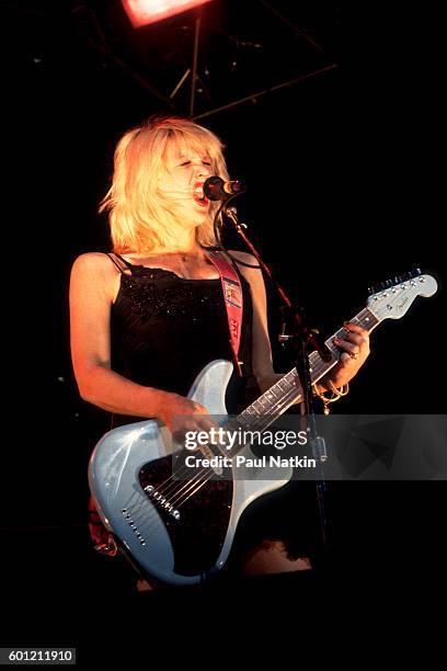 Courtney Love of Hole performing at the World Music Theater Theater in Chicago, Illinois, May 12, 1995.