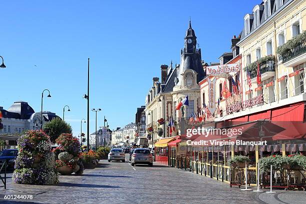 trouville sur mer, normandy on a sunny day. 07 september 2016 - normandy stock pictures, royalty-free photos & images