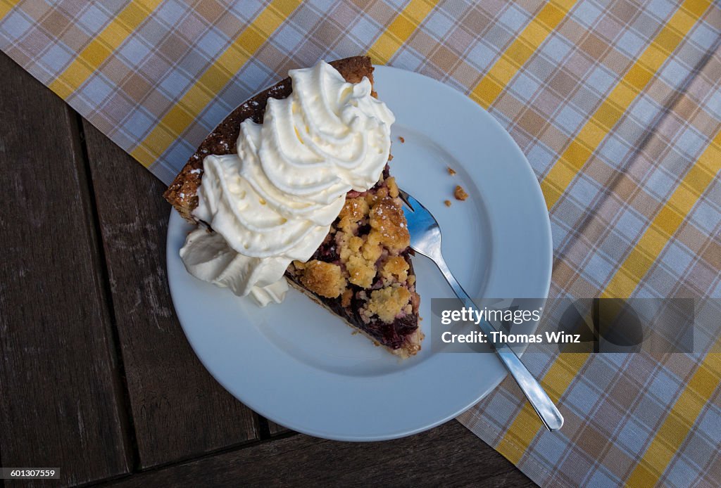 Zwetschgenkuchen (plum pie )
