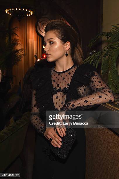 Actress Sophie Cookson attends the Gemfields In Conversation Cocktail Party during New York Fashion Week: The Shows September 2016 at The Jane Hotel...