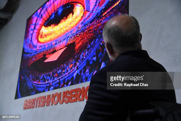 President of International Paralympic Committee Sir Philip Craven at the British House in Rio 2016 Paralympic Games on September 9, 2016 in Rio de...