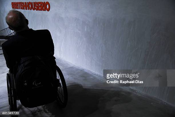 President of International Paralympic Committee Sir Philip Craven at the British House in Rio 2016 Paralympic Games on September 9, 2016 in Rio de...