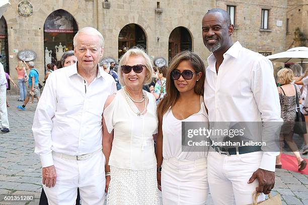 Jimmy Walker, Nancy Walker, Leilani Mendoza and Brain McKnight attend Volterra, Italy September 09 the Flag performs Welcome in Volterra as part of...