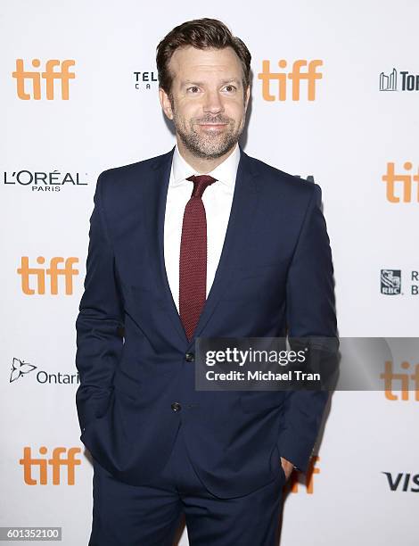 Jason Sudeikis arrives at the 2016 Toronto International Film Festival - "Colossal" premiere held at Ryerson Theatre on September 9, 2016 in Toronto,...