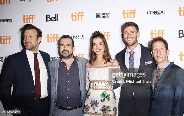 Jason Sudeikis, Nacho Vigalondo, Anne Hathaway, Austin Stowell and Tim Blake Nelson arrive at the 2016 Toronto International Film Festival -...