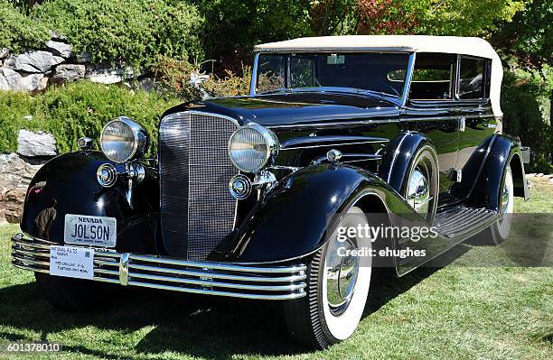 al jolson's v-16 cadillac - cadillac stock pictures, royalty-free photos & images