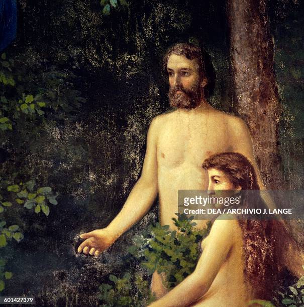 Adam and Eve, Chapel I, Sacred Mountain of Varallo , Piedmont. Italy, 15th-17th century.