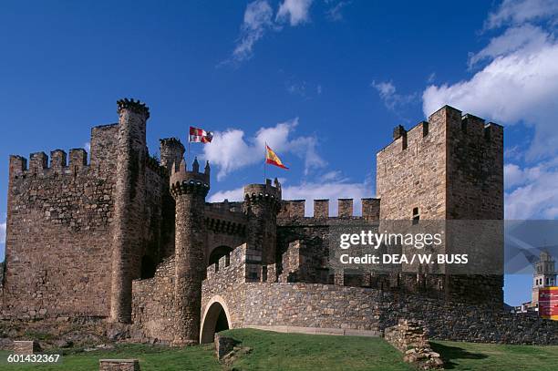 The Castle of the Knights Templar or Castillo del Temple, Ponferrada, Castile and Leon. Spain, 12th-14th century.