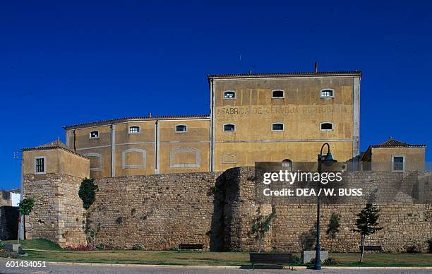 Castle of Faro, which houses the Fabrica da Cerveja , Faro district, Algarve. Portugal,13th-19th century.