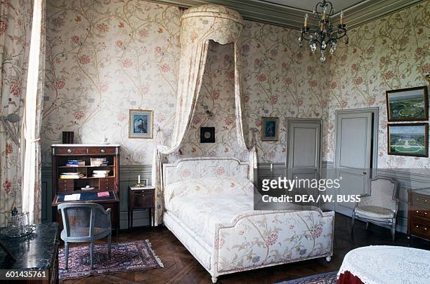 Bedroom in Chateau de Craon Pays de la Loire. France, 18th century.