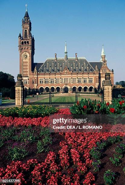 Vredespaleis, Peace Palace, seat of the International Court of Justice , The Hague, Netherlands.