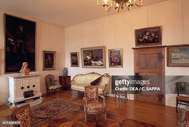 Elizabeth Saloon , Belvoir Castle, Franche-Comte. France, 12th-17th century.