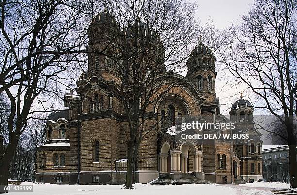 Nativity of Christ Cathedral , 1876-1883, Riga's old town . Latvia, 19th century.