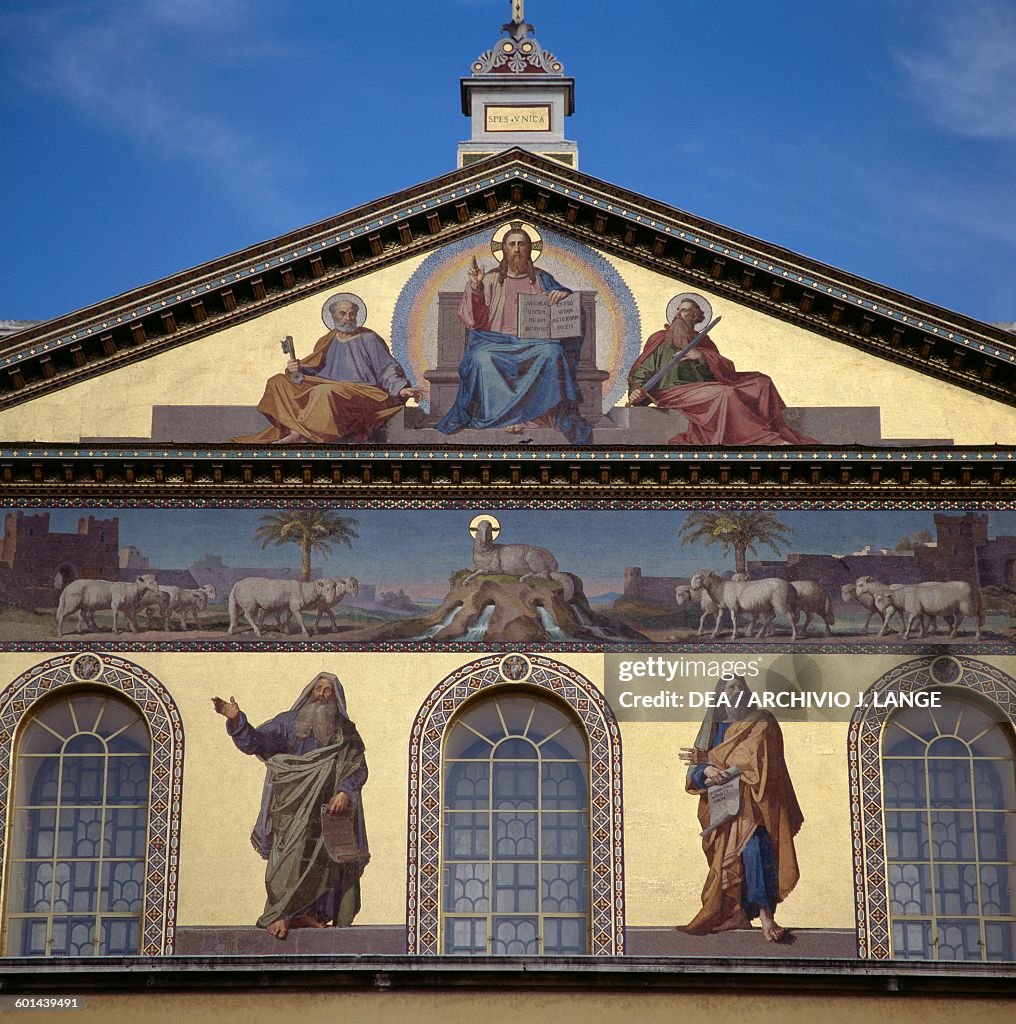 Mosaics of Basilica of St Paul Outside Walls, Rome