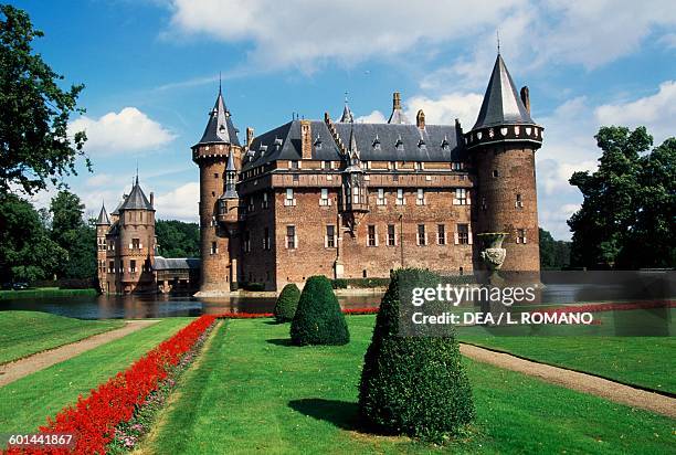 De Haar Castle Neo-Gothic style, architect Pierre Cuypers , Haarzuilens. Netherlands, 19th century.