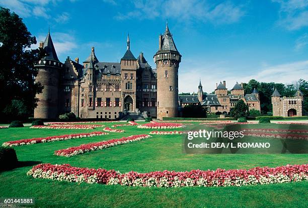 De Haar Castle Neo-Gothic style, architect Pierre Cuypers , Haarzuilens. Netherlands, 19th century.