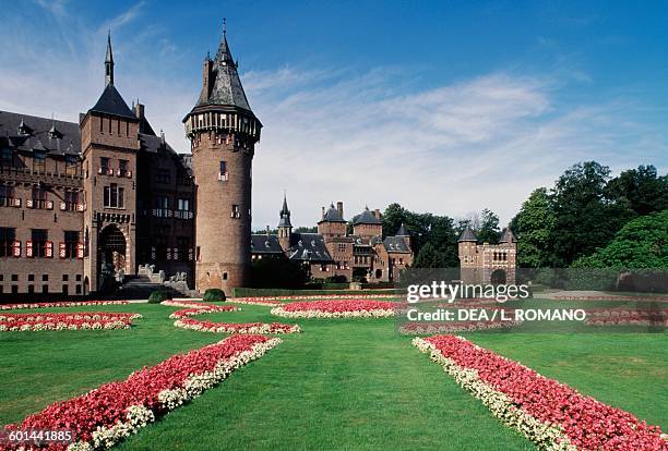 De Haar Castle Neo-Gothic style, architect Pierre Cuypers , Haarzuilens. Netherlands, 19th century.