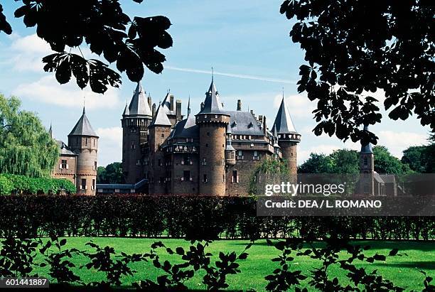 De Haar Castle Neo-Gothic style, architect Pierre Cuypers , Haarzuilens. Netherlands, 19th century.